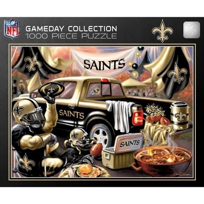 MasterPieces 1000 Piece Jigsaw Puzzle for Adults - NFL New Orleans Saints Gameday - 19.25"x26.75" 1 MasterPieces 1000 Piece Jigsaw Puzzle for Adults - NFL New Orleans Saints Gameday - 19.25"x26.75"