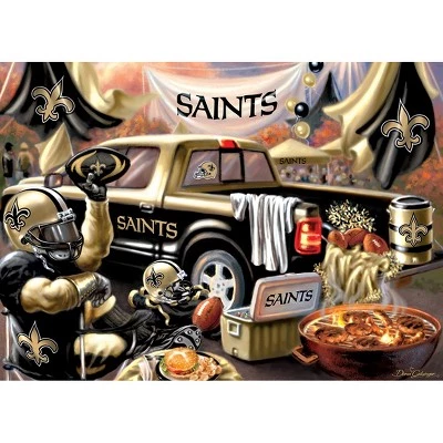 MasterPieces 1000 Piece Jigsaw Puzzle for Adults - NFL New Orleans Saints Gameday - 19.25"x26.75" 2 MasterPieces 1000 Piece Jigsaw Puzzle for Adults - NFL New Orleans Saints Gameday - 19.25"x26.75" - Image 2