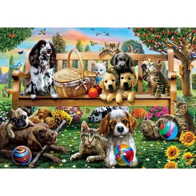 MasterPieces 1000 Piece Jigsaw Puzzle For Adults, Family, Or Kids - Meetup at The Park - 26.75"x 19.25" 2 MasterPieces 1000 Piece Jigsaw Puzzle For Adults, Family, Or Kids - Meetup at The Park - 26.75"x 19.25" - Image 2
