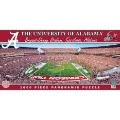 MasterPieces 1000 Piece Sports Jigsaw Puzzle - NCAA Alabama Crimson Tide Endzone View Panoramic - 13"x39"