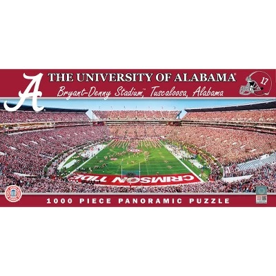 MasterPieces 1000 Piece Sports Jigsaw Puzzle - NCAA Alabama Crimson Tide Endzone View Panoramic - 13"x39" 1 MasterPieces 1000 Piece Sports Jigsaw Puzzle - NCAA Alabama Crimson Tide Endzone View Panoramic - 13"x39"
