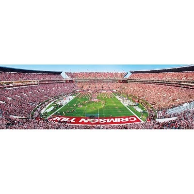 MasterPieces 1000 Piece Sports Jigsaw Puzzle - NCAA Alabama Crimson Tide Endzone View Panoramic - 13"x39" 2 MasterPieces 1000 Piece Sports Jigsaw Puzzle - NCAA Alabama Crimson Tide Endzone View Panoramic - 13"x39" - Image 2