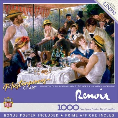 MasterPieces 1000 Piece Jigsaw Puzzle For Adults, Family, Or Kids - Luncheon of The Boating Party - 19.25"x26.75" 1 MasterPieces 1000 Piece Jigsaw Puzzle For Adults, Family, Or Kids - Luncheon of The Boating Party - 19.25"x26.75"
