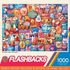 MasterPieces 1000 Piece Jigsaw Puzzle For Adults, Family, Or Kids - Ice Cream Treats - 19.25"x26.75"