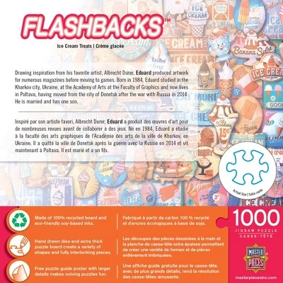 MasterPieces 1000 Piece Jigsaw Puzzle For Adults, Family, Or Kids - Ice Cream Treats - 19.25"x26.75" 3 MasterPieces 1000 Piece Jigsaw Puzzle For Adults, Family, Or Kids - Ice Cream Treats - 19.25"x26.75" - Image 3