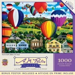 MasterPieces 1000 Piece Jigsaw Puzzle For Adults, Family, Or Kids - Hot Air Adrift - 19.25"x26.75"