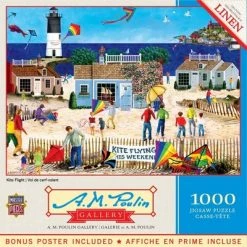 MasterPieces 1000 Piece Jigsaw Puzzle For Adults, Family, Or Kids - Kite Flight - 19.25"x26.75"