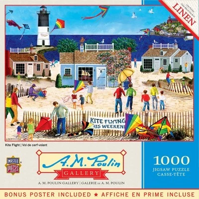 MasterPieces 1000 Piece Jigsaw Puzzle For Adults, Family, Or Kids - Kite Flight - 19.25"x26.75" 1 MasterPieces 1000 Piece Jigsaw Puzzle For Adults, Family, Or Kids - Kite Flight - 19.25"x26.75"