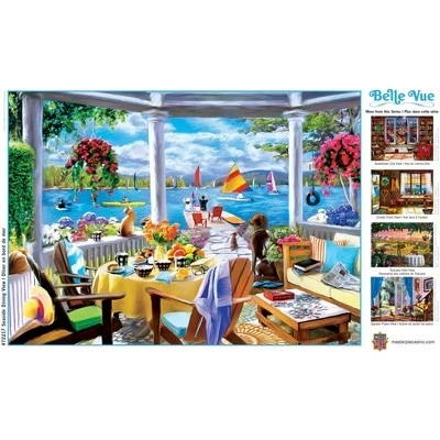 MasterPieces 1000 Piece Jigsaw Puzzle For Adults, Family, Or Kids - Seaside Dining View - 19.25"x26.75" 4 MasterPieces 1000 Piece Jigsaw Puzzle For Adults, Family, Or Kids - Seaside Dining View - 19.25"x26.75" - Image 4