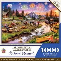MasterPieces 1000 Piece Jigsaw Puzzle for Adults, Family, Or Kids - Fireworks on the Mountain - 19.25"x26.75"