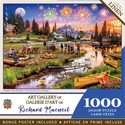 MasterPieces 1000 Piece Jigsaw Puzzle for Adults, Family, Or Kids - Fireworks on the Mountain - 19.25"x26.75" 1 MasterPieces 1000 Piece Jigsaw Puzzle for Adults, Family, Or Kids - Fireworks on the Mountain - 19.25"x26.75"