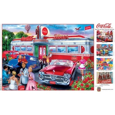MasterPieces 1000 Piece Jigsaw Puzzle For Adults, Family, Or Kids - Coca-Cola Diner - 19.25"x26.75" 5 MasterPieces 1000 Piece Jigsaw Puzzle For Adults, Family, Or Kids - Coca-Cola Diner - 19.25"x26.75" - Image 5