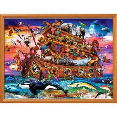 MasterPieces 1000 Piece Jigsaw Puzzle For Adults, Family, Or Kids - Noah's Ark Ships Ahoy - 19.25"x26.75" 2 MasterPieces 1000 Piece Jigsaw Puzzle For Adults, Family, Or Kids - Noah's Ark Ships Ahoy - 19.25"x26.75" - Image 2