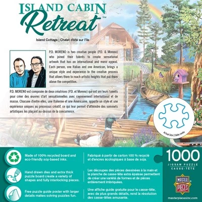MasterPieces 1000 Piece Jigsaw Puzzle for Adults, Family, Or Kids - Island Cottage - 19.25"x26.75" 3 MasterPieces 1000 Piece Jigsaw Puzzle for Adults, Family, Or Kids - Island Cottage - 19.25"x26.75" - Image 3