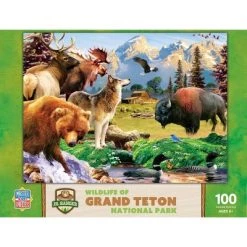 MasterPieces 100 Piece Jigsaw Puzzle for Kids - Grand Teton National Park - 14"x19"