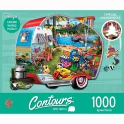 MasterPieces 1000 Piece Jigsaw Puzzle For Adults, Family, Or Kids - Happy Campers - 25.55"x 20.42"