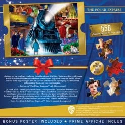 MasterPieces 550 Piece Glitter Christmas Jigsaw Puzzle - Polar Express Ride 550 - 18"x24" -Puzzles Sales 2022 unnamed file 4705