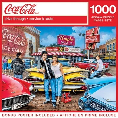 MasterPieces 1000 Piece Jigsaw Puzzle For Adults, Family, Or Kids - Coca-Cola Drive Through - 19.25"x26.75" 1 MasterPieces 1000 Piece Jigsaw Puzzle For Adults, Family, Or Kids - Coca-Cola Drive Through - 19.25"x26.75"