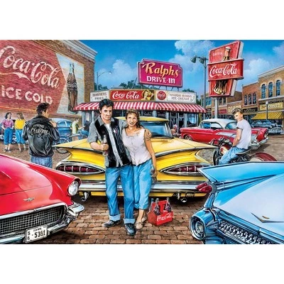 MasterPieces 1000 Piece Jigsaw Puzzle For Adults, Family, Or Kids - Coca-Cola Drive Through - 19.25"x26.75" 2 MasterPieces 1000 Piece Jigsaw Puzzle For Adults, Family, Or Kids - Coca-Cola Drive Through - 19.25"x26.75" - Image 2