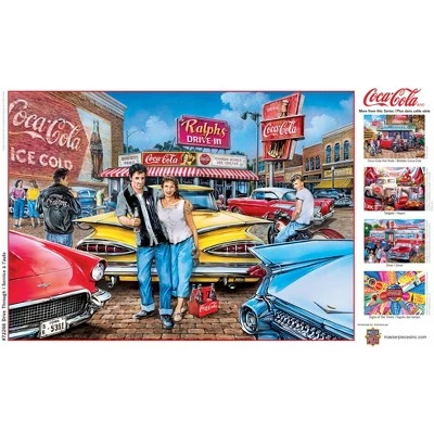 MasterPieces 1000 Piece Jigsaw Puzzle For Adults, Family, Or Kids - Coca-Cola Drive Through - 19.25"x26.75" 4 MasterPieces 1000 Piece Jigsaw Puzzle For Adults, Family, Or Kids - Coca-Cola Drive Through - 19.25"x26.75" - Image 4