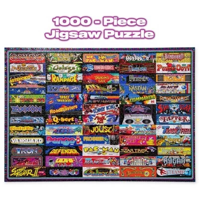 Toynk Arcadeageddon! Retro Arcade Game Collage 1000-Piece Jigsaw Puzzle 1 Toynk Arcadeageddon! Retro Arcade Game Collage 1000-Piece Jigsaw Puzzle