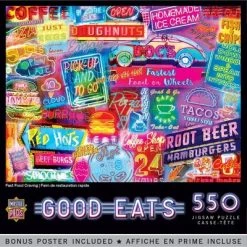 MasterPieces 550 Piece Jigsaw Puzzle For Adults, Family, Or Kids - Fast Food Craving - 18"x24"