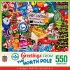 MasterPieces 550 Piece Jigsaw Puzzle For Adults, Family, Or Kids - Greetings From The North Pole - 18"x24"