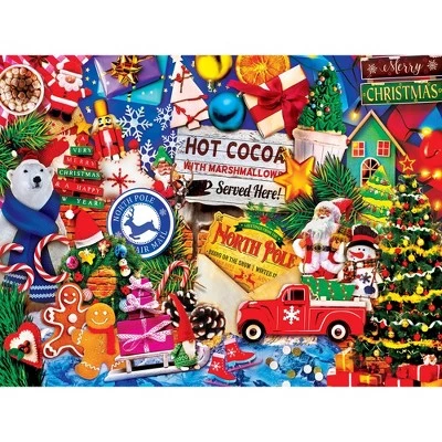 MasterPieces 550 Piece Jigsaw Puzzle For Adults, Family, Or Kids - Greetings From The North Pole - 18"x24" 2 MasterPieces 550 Piece Jigsaw Puzzle For Adults, Family, Or Kids - Greetings From The North Pole - 18"x24" - Image 2