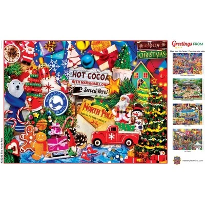 MasterPieces 550 Piece Jigsaw Puzzle For Adults, Family, Or Kids - Greetings From The North Pole - 18"x24" 4 MasterPieces 550 Piece Jigsaw Puzzle For Adults, Family, Or Kids - Greetings From The North Pole - 18"x24" - Image 4