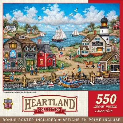 MasterPieces 550 Piece Jigsaw Puzzle For Adults, Family, Or Kids - Dockside Activities - 18"x24" 1 MasterPieces 550 Piece Jigsaw Puzzle For Adults, Family, Or Kids - Dockside Activities - 18"x24"