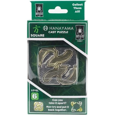 University Games Hanayama Level 6 Cast Metal Brain Teaser Puzzle - Square 1 University Games Hanayama Level 6 Cast Metal Brain Teaser Puzzle - Square