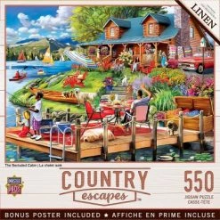 MasterPieces 550 Piece Jigsaw Puzzle For Adults, Family, Or Kids - Summer at The Cabin - 18"x24"