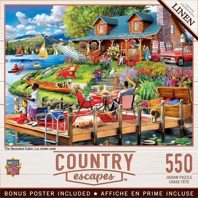 MasterPieces 550 Piece Jigsaw Puzzle For Adults, Family, Or Kids - Summer at The Cabin - 18"x24" 1 MasterPieces 550 Piece Jigsaw Puzzle For Adults, Family, Or Kids - Summer at The Cabin - 18"x24"