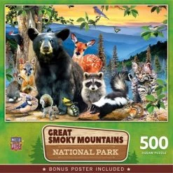 MasterPieces 500 Pieces Jigsaw Puzzle For Adults, Family, Or Kids - Great Smoky Mountains National Park- 15"x21"