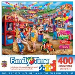 MasterPieces 400 Piece Jigsaw Puzzle For Adults, Family, Or Kids - Day at The Fairgrounds - 18"x24"