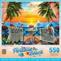 MasterPieces 550 Piece Jigsaw Puzzle For Adults, Family, Or Kids - On The Balcony - 18"x24"