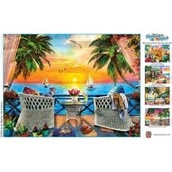 MasterPieces 550 Piece Jigsaw Puzzle For Adults, Family, Or Kids - On The Balcony - 18"x24" -Puzzles Sales 2022 unnamed file 4946