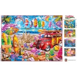 MasterPieces 300 Piece EZ Grip Jigsaw Puzzle - Surf's Up - 18"x24" -Puzzles Sales 2022 unnamed file 4991