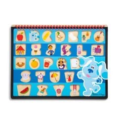 Blue's Clues & You! Melissa & Doug Blues Clues & You! Wooden Chunky Puzzle 26pc - Alphabet -Puzzles Sales 2022 unnamed file 50