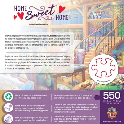 MasterPieces 550 Piece Jigsaw Puzzle For Adults, Family, Or Kids - Hobby Time - 18"x24" 3 MasterPieces 550 Piece Jigsaw Puzzle For Adults, Family, Or Kids - Hobby Time - 18"x24" - Image 3