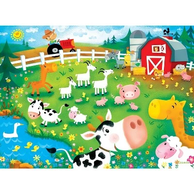 MasterPieces Lil Puzzler 24 Piece Jigsaw Puzzle for Kids - Old MacDonald's Farm - 19"x14" 2 MasterPieces Lil Puzzler 24 Piece Jigsaw Puzzle for Kids - Old MacDonald's Farm - 19"x14" - Image 2