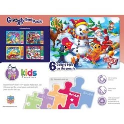 MasterPieces Funny Puzzle - Googly Eyes 48 Piece Jigsaw Puzzle for Kids - Christmas - 14"x19" -Puzzles Sales 2022 unnamed file 5037