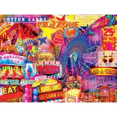 MasterPieces 550 Piece Jigsaw Puzzle For Adults, Family, Or Kids - Fairground Nights - 18"x24" 2 MasterPieces 550 Piece Jigsaw Puzzle For Adults, Family, Or Kids - Fairground Nights - 18"x24" - Image 2
