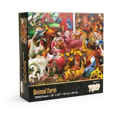 Toynk Animal Farm Barnyard 1000 Piece Jigsaw Puzzle 1 Toynk Animal Farm Barnyard 1000 Piece Jigsaw Puzzle