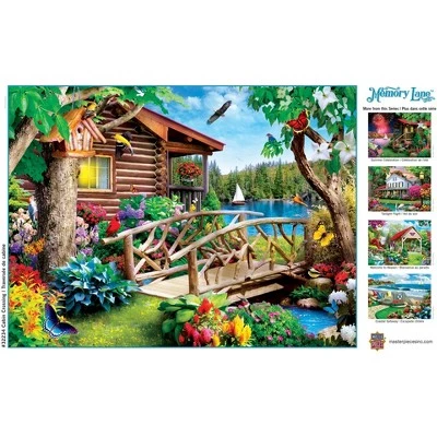 MasterPieces 300 Piece EZ Grip Jigsaw Puzzle - Cabin Crossing - 18"x24" 4 MasterPieces 300 Piece EZ Grip Jigsaw Puzzle - Cabin Crossing - 18"x24" - Image 4