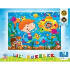 MasterPieces Lil Puzzler 24 Piece Jigsaw Puzzle for Kids - Mermaid Tail - 19"x14"