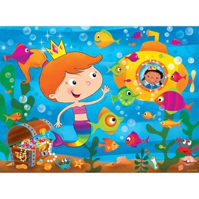 MasterPieces Lil Puzzler 24 Piece Jigsaw Puzzle for Kids - Mermaid Tail - 19"x14" 2 MasterPieces Lil Puzzler 24 Piece Jigsaw Puzzle for Kids - Mermaid Tail - 19"x14" - Image 2