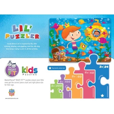 MasterPieces Lil Puzzler 24 Piece Jigsaw Puzzle for Kids - Mermaid Tail - 19"x14" 3 MasterPieces Lil Puzzler 24 Piece Jigsaw Puzzle for Kids - Mermaid Tail - 19"x14" - Image 3