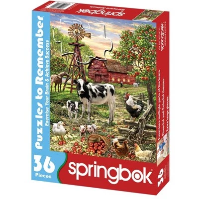 Springbok Barnyard Animals Jigsaw Puzzle - 36pc 1 Springbok Barnyard Animals Jigsaw Puzzle - 36pc