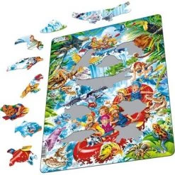Springbok Larsen Rafting the Amazons Children's Jigsaw Puzzle 35pc